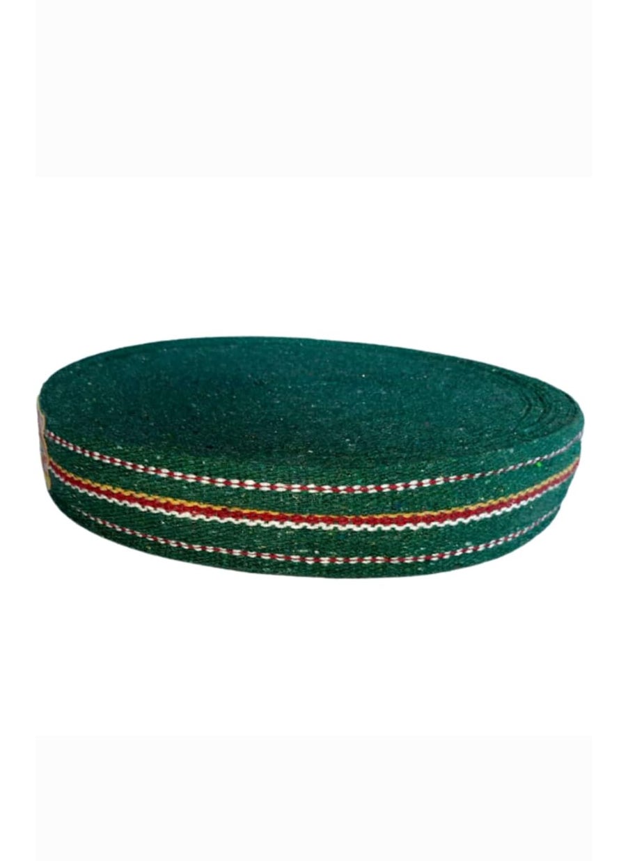 25 inches Cotton niwar roll Cotton niwar patta Cotton niwar Tape for khatkhatiya charpai Folding Size 3646 uses 2500kg Cotton niwar roll primium Quality Useful etc Green