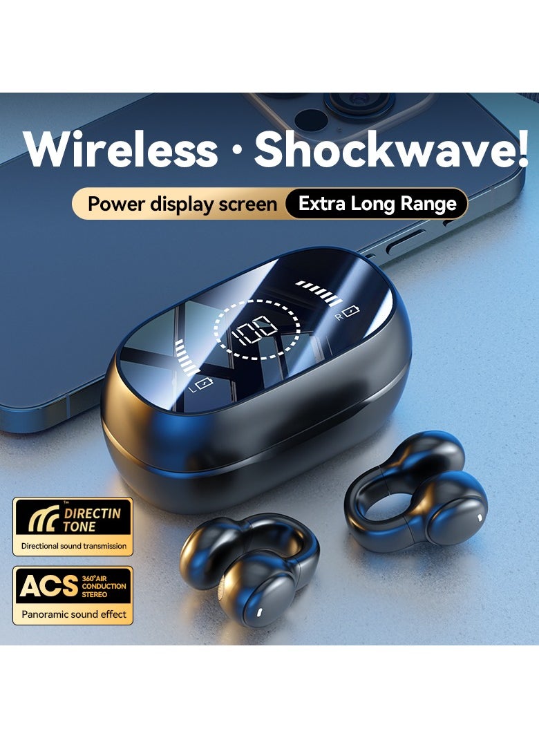 M47 Bluetooth Headset: Digital Display Of Accurate Information, Comfortable Ear-Hanging, Amazing Sound Quality, With Noise Reduction Function, Suitable For Office, Sports, Fitness And Games
