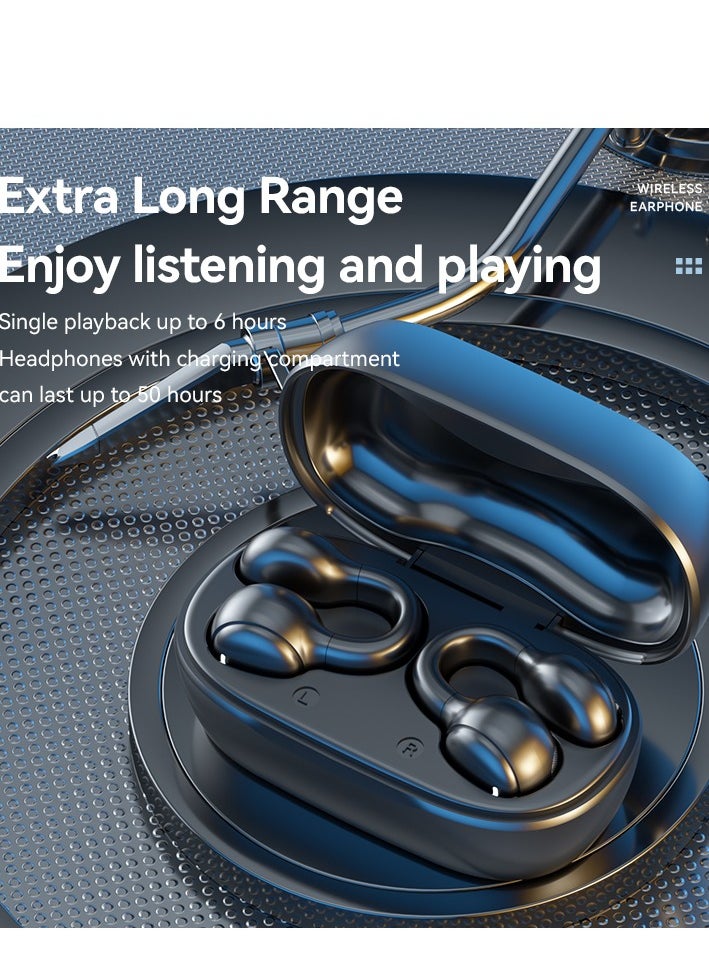 M47 Bluetooth Headset: Digital Display Of Accurate Information, Comfortable Ear-Hanging, Amazing Sound Quality, With Noise Reduction Function, Suitable For Office, Sports, Fitness And Games