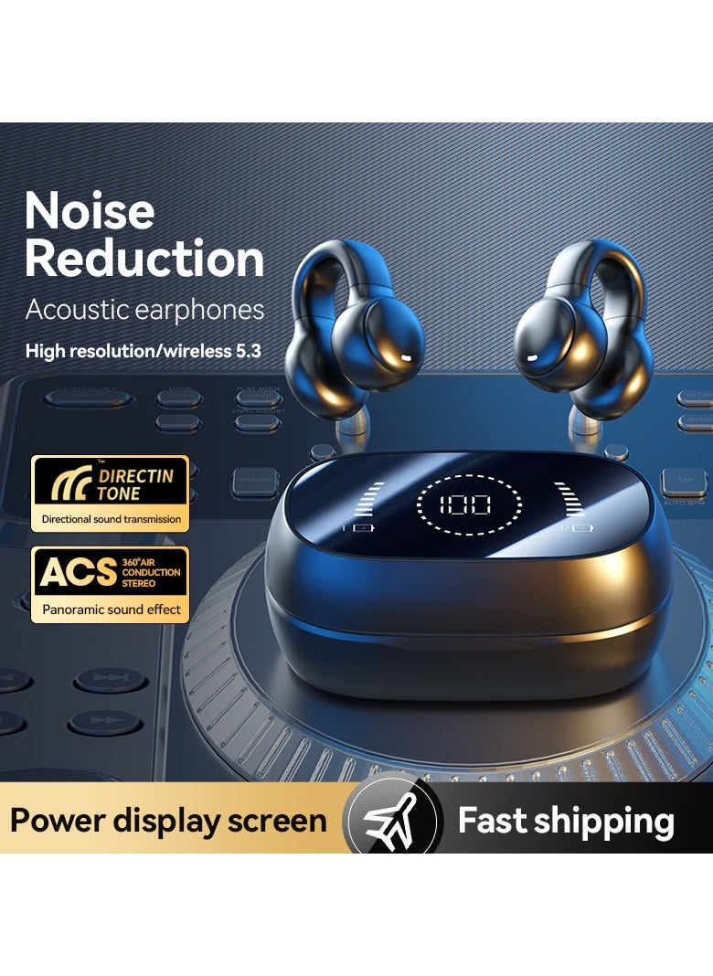 M47 Bluetooth Headset: Digital Display Of Accurate Information, Comfortable Ear-Hanging, Amazing Sound Quality, With Noise Reduction Function, Suitable For Office, Sports, Fitness And Games