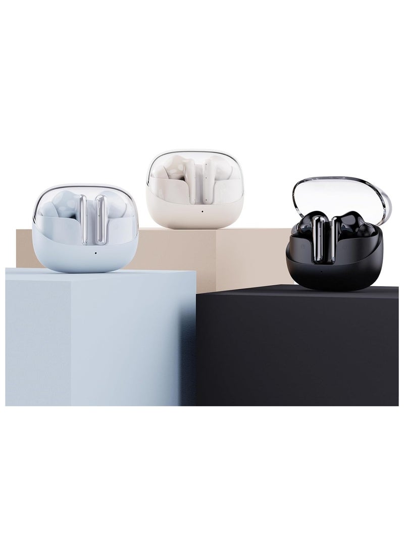 Shanling MTW60,True Wireless Bluetooth earbuds, Comfortable Fit,Hi-Res sound,13mm DLC Driver, Active Noise Cancellation, 34H Battery,Bluetooth V5.3 (Blue)