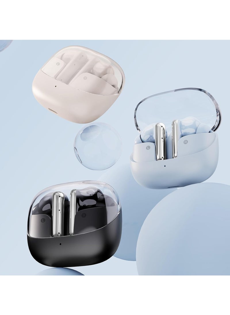 Shanling MTW60,True Wireless Bluetooth earbuds, Comfortable Fit,Hi-Res sound,13mm DLC Driver, Active Noise Cancellation, 34H Battery,Bluetooth V5.3 (Blue)
