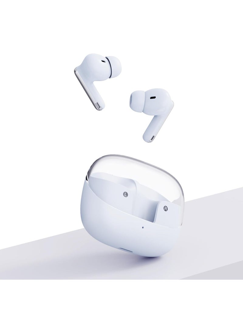 Shanling MTW60,True Wireless Bluetooth earbuds, Comfortable Fit,Hi-Res sound,13mm DLC Driver, Active Noise Cancellation, 34H Battery,Bluetooth V5.3 (Blue)