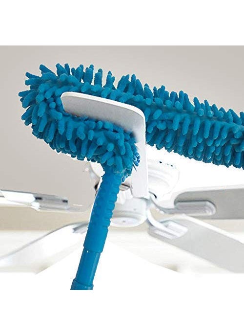 INTELLIE Trade Ventures Multipurpose Microfiber Fan Cleaning Duster Steel Body Flexible Fan mop for Quick and Easy Cleaning of Home and Office Fans MultiColor