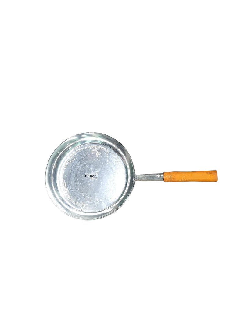 Prime Bakers and Mouders Frying pan with Wooden Handle daal Fry for Hotel Restaurant Dhaba 9 Inch