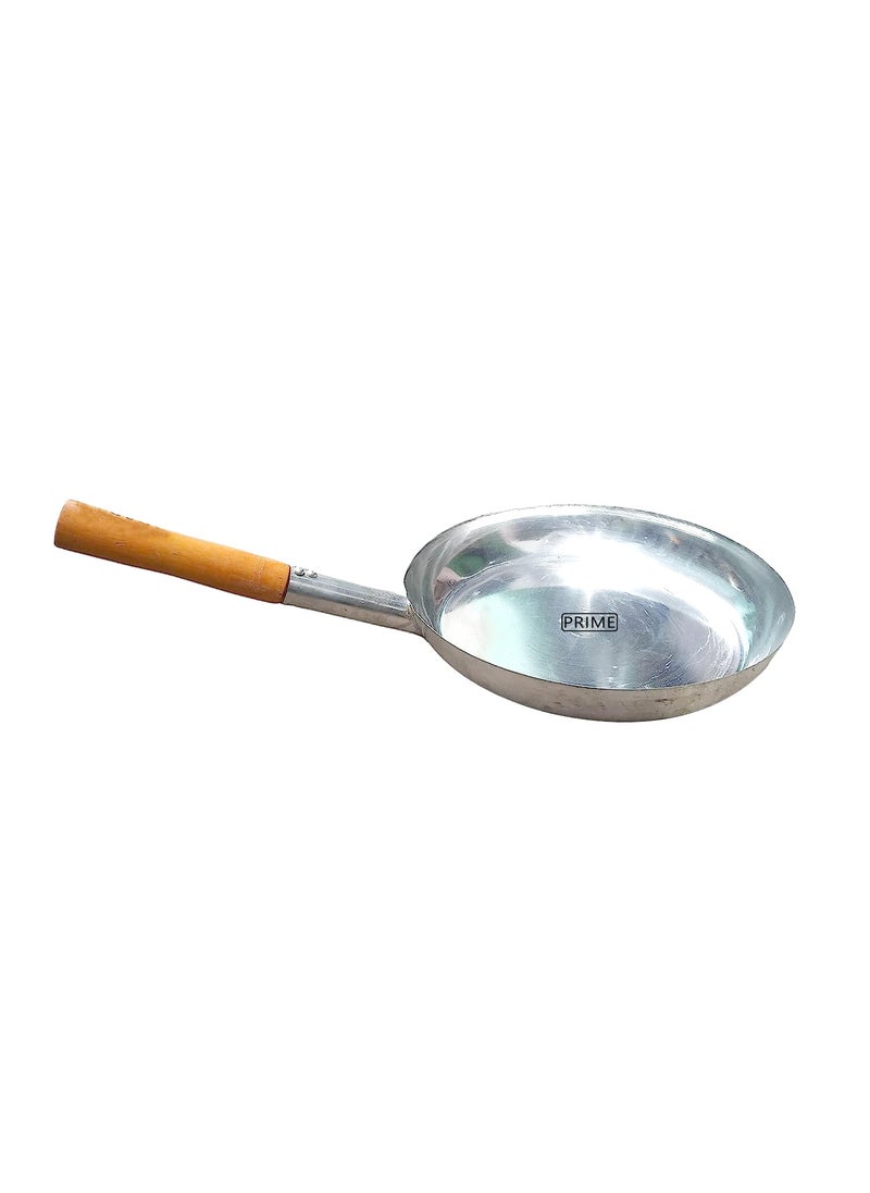 Prime Bakers and Mouders Frying pan with Wooden Handle daal Fry for Hotel Restaurant Dhaba 9 Inch