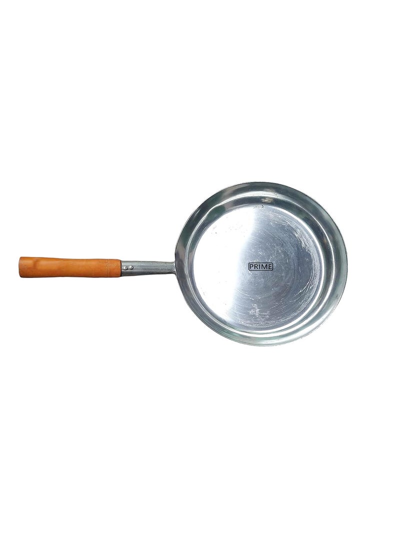Prime Bakers and Mouders Frying pan with Wooden Handle daal Fry for Hotel Restaurant Dhaba 9 Inch