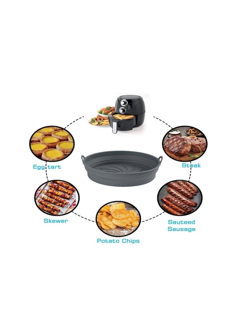 Foscadit Air Fryer Liners Premium Airfryer Liners Durable Air Fryer Silicone Liners Essential Food Grade Air Fryer Accessories for Healthy Cooking