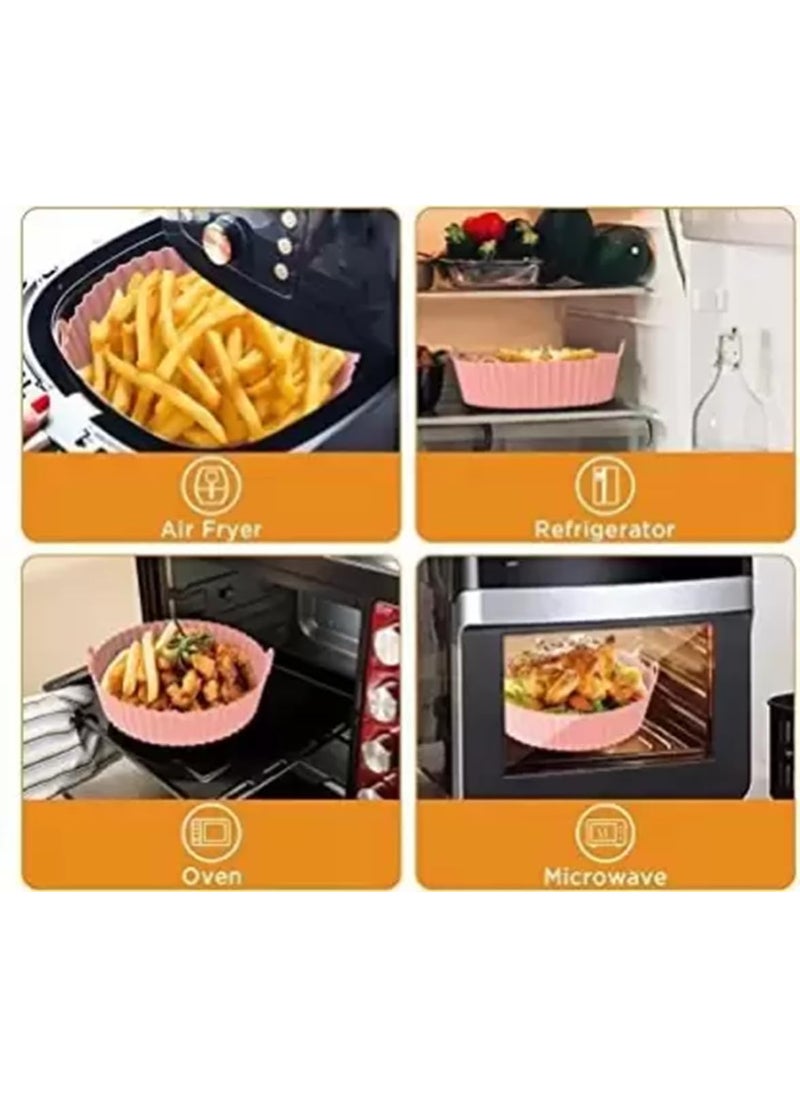 Foscadit Air Fryer Liners Premium Airfryer Liners Durable Air Fryer Silicone Liners Essential Food Grade Air Fryer Accessories for Healthy Cooking