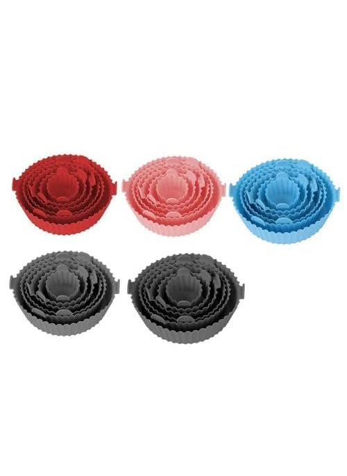 MIGORA Air Fryer Silicone 6 Pieces Reusable air Fryer Silicone Liners Heat Resistant NonStick air Fryer Basket for air Fryer Oven Accessories
