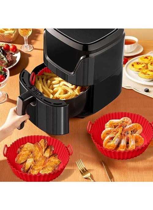 MIGORA Air Fryer Silicone 6 Pieces Reusable air Fryer Silicone Liners Heat Resistant NonStick air Fryer Basket for air Fryer Oven Accessories