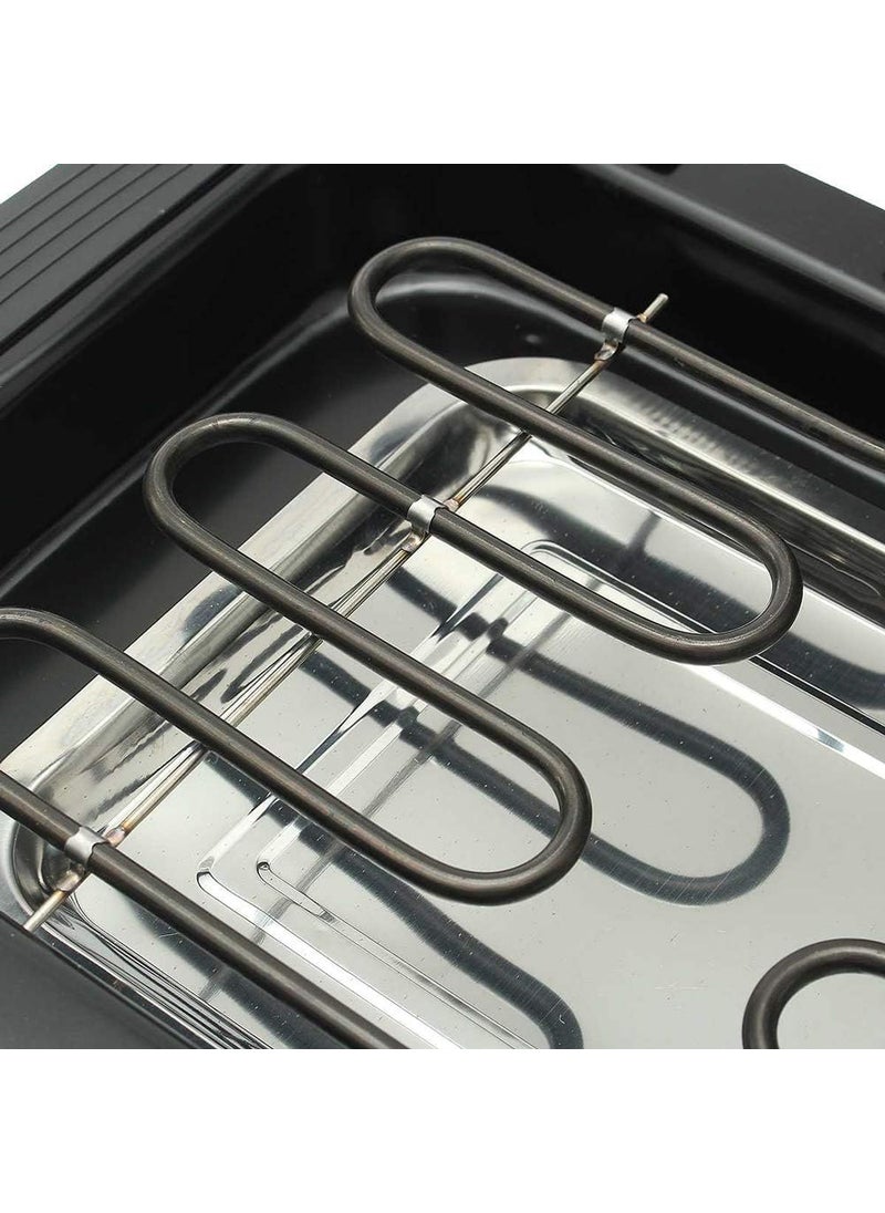 Electric barbecue grill nonstick barbecue machine 5level adjustable 2000W household electric barbecue grill campingcooking and barbecue grillindoor barbecue grilleasy to clean