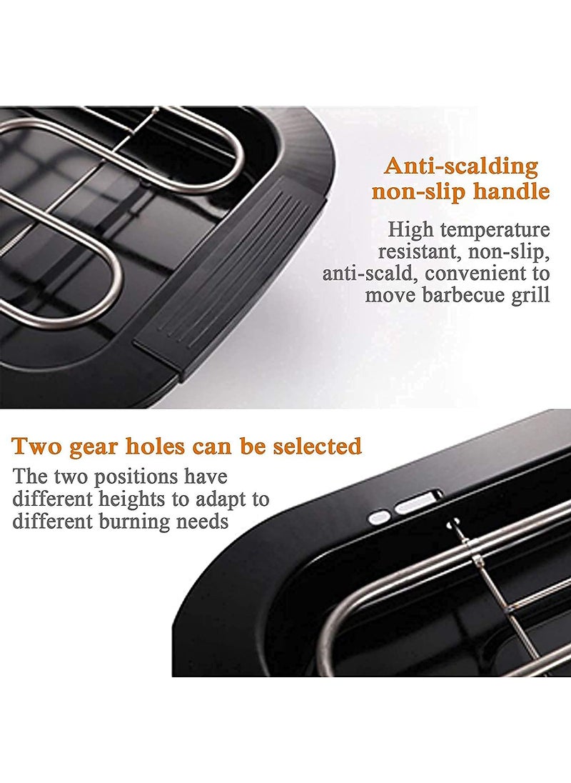 Glowick Electric Barbeque Grill 2000w Tandoori Maker Temperature Control Barbeque Grill for Home Removable Water Filled Drip Tray 1Pcs