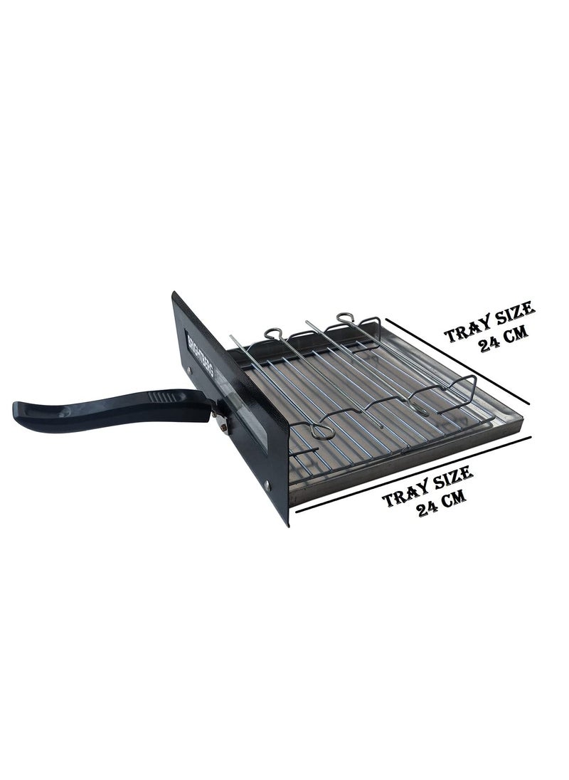 BNBrights Blossom Mini electric tandoor and grill barbecue for homePizza Making MacineGrill barbecuecombo tandoor1 year warranty Black