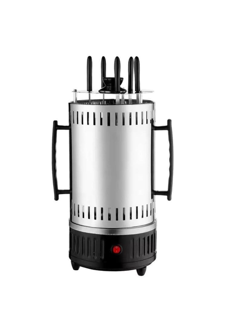 CRUCIATE Electric Power Vertical Bbq Grill Stainless Steel Broiler Bbq Tong Grill Oven Home Smokeless Electric Grill Kebab Machine Free Standing