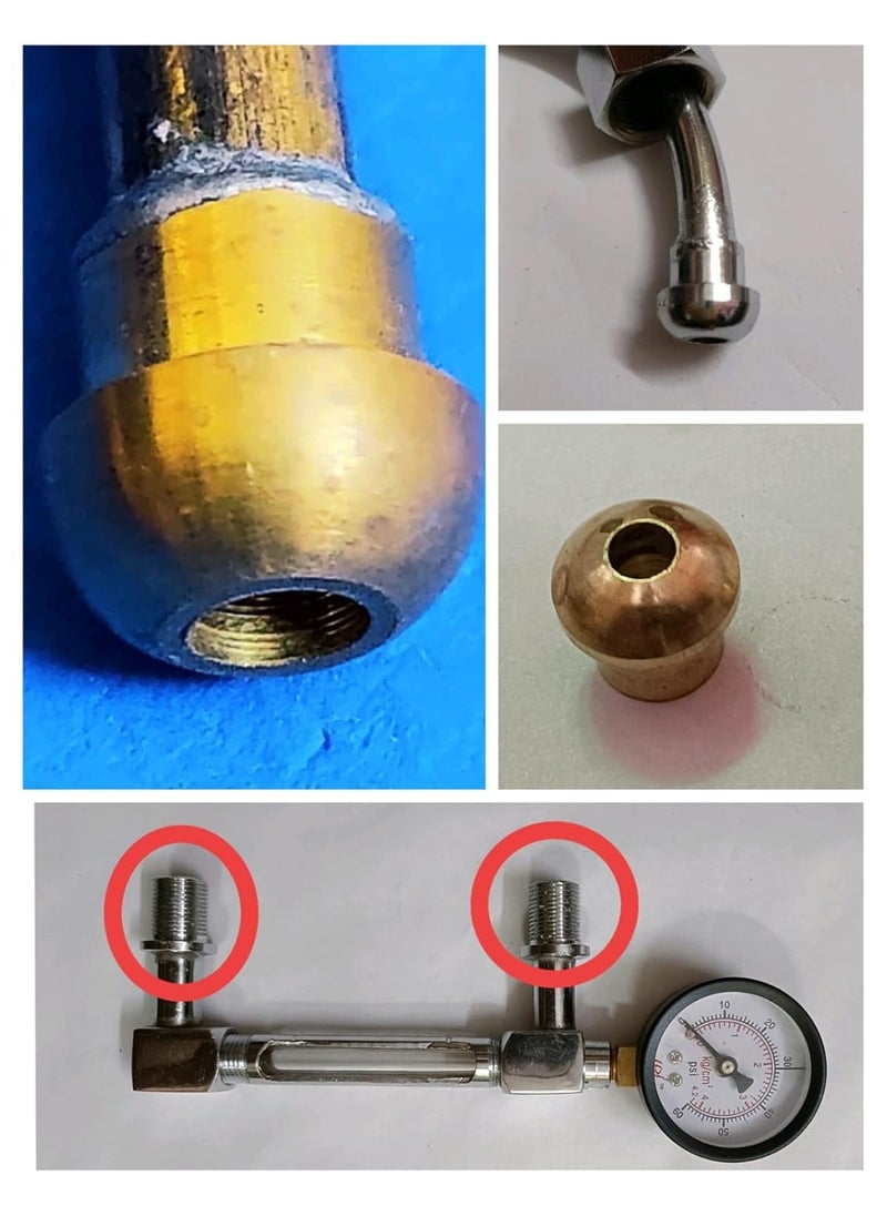 Smart India Coffee Machine Parts Water Lavel With Glass Tube 2 Washer TubePipe Size 4inch