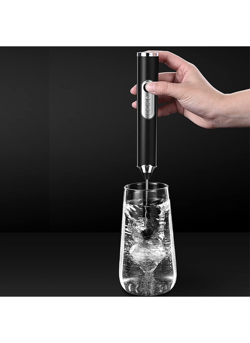Milk Frother Coffee Milk Frother USB Rechargeable Handheld Milk Frother 1 Milk Frother 1 Whisk for Cappuccino Hot Chocolate Coffee Latte