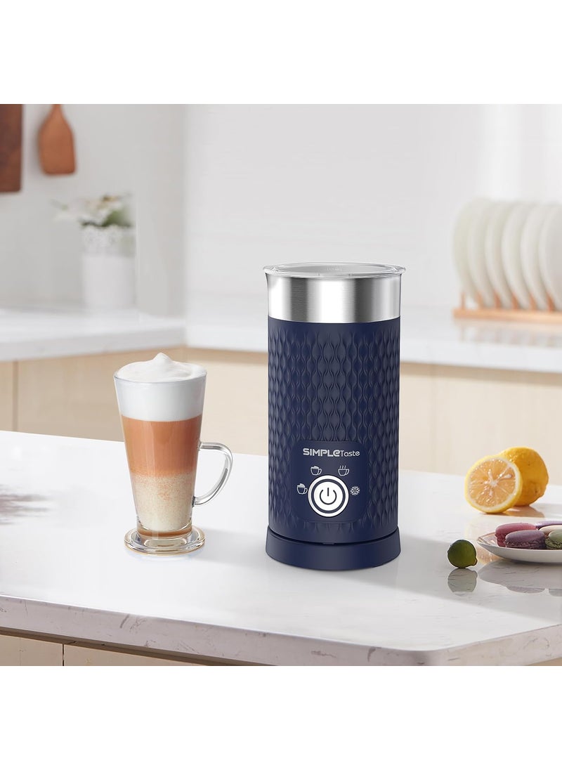 SIMPLETaste Milk Frother 4in1 Electric Milk Steamer Automatic Hot and Cold Foam Maker and Milk Warmer for Latte Cappuccinos Macchiato