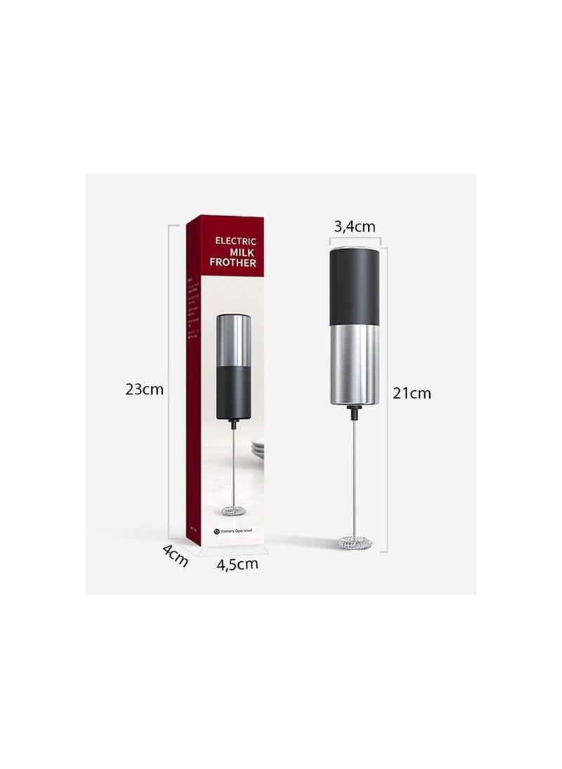 RYUHDA Handheld Coffee Frother Electric Milk Frother for Lattes Shakes Mini Foamer for Cappuccino Frappe Matcha Egg Beater Hand Blender Electric Milk Frother 1 Black B03 Standard