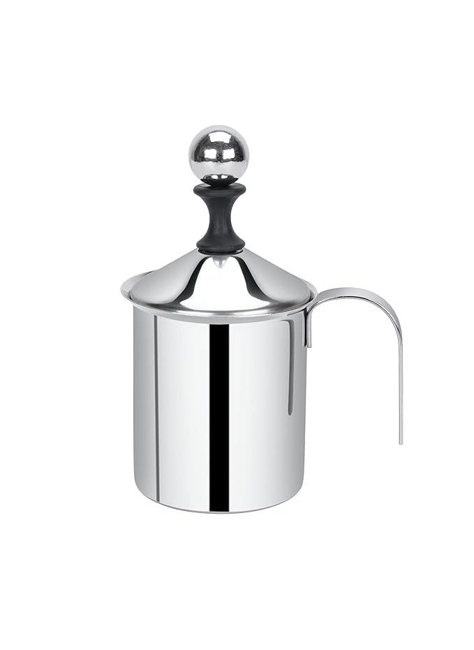MotiBa Coffee Frother Stainless Steel Manual Milk Frother for Coffee Handheld Coffee Milk Frother PitchersManual Operated Milk Foam Maker for Cappuccino Coffee Beater Chocolate Coffee Beater