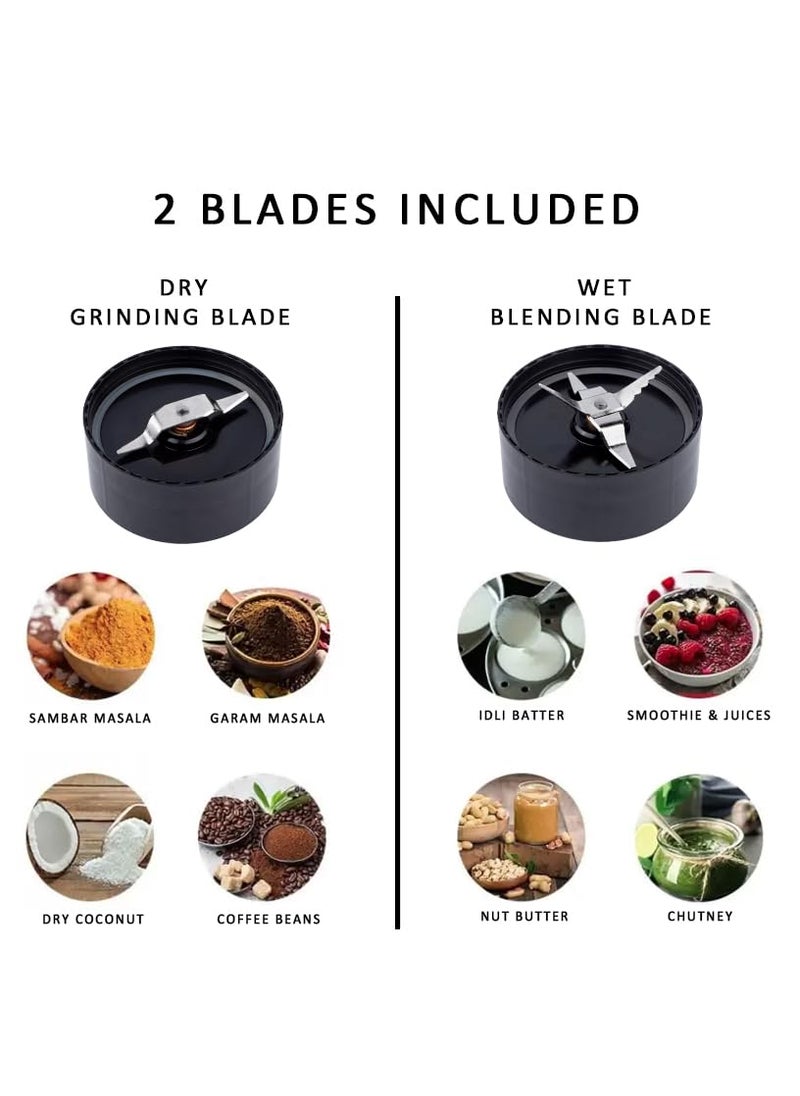 Padmashree NutriMix Juicer Blender Chopper 22000 RPM 450 W MixerGrinder Stainless Steel Blades 3 Unbreakable Jars with 2 Detachable Blades 1 Year Warranty 3 Lids Rosegold_Black