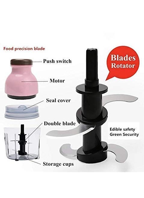 Istara Electric Multipurpose Mini Blender Multi Purpose Capsule Cutter Quatre Food Chopper Food Processor Blender Mixers Grinder Meat Grinder Crusher Mincer