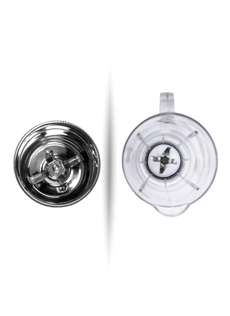 HAPPY E JMG Juice Mixer Grinder Jars 2Pack Set Mixer Jars Set for Blending Grinding Crushing