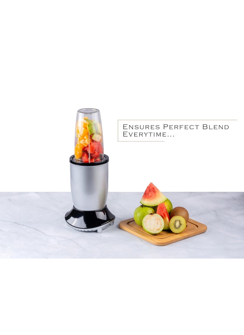 Padmashree NutriMix Juicer Blender Chopper 22000 RPM 450 W MixerGrinder Stainless Steel Blades 2 Unbreakable Jars with 2 Detachable Blades 1 Year Warranty 3 Lids Purple