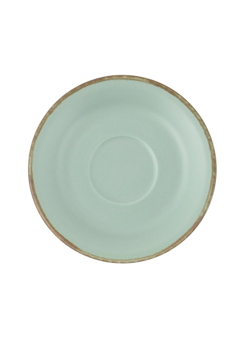 Hitkari Potteries Porcelain Crackled Matt Cup Saucer Set of 12Pc Morning Evening Tea Tea Cup Cup Plate Premium Design Crackled Green Matt1