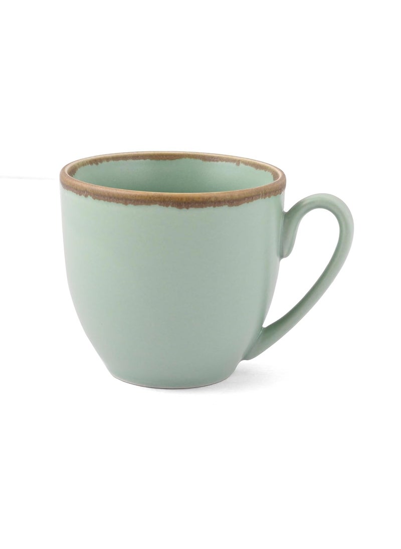 Hitkari Potteries Porcelain Crackled Matt Cup Saucer Set of 12Pc Morning Evening Tea Tea Cup Cup Plate Premium Design Crackled Green Matt1