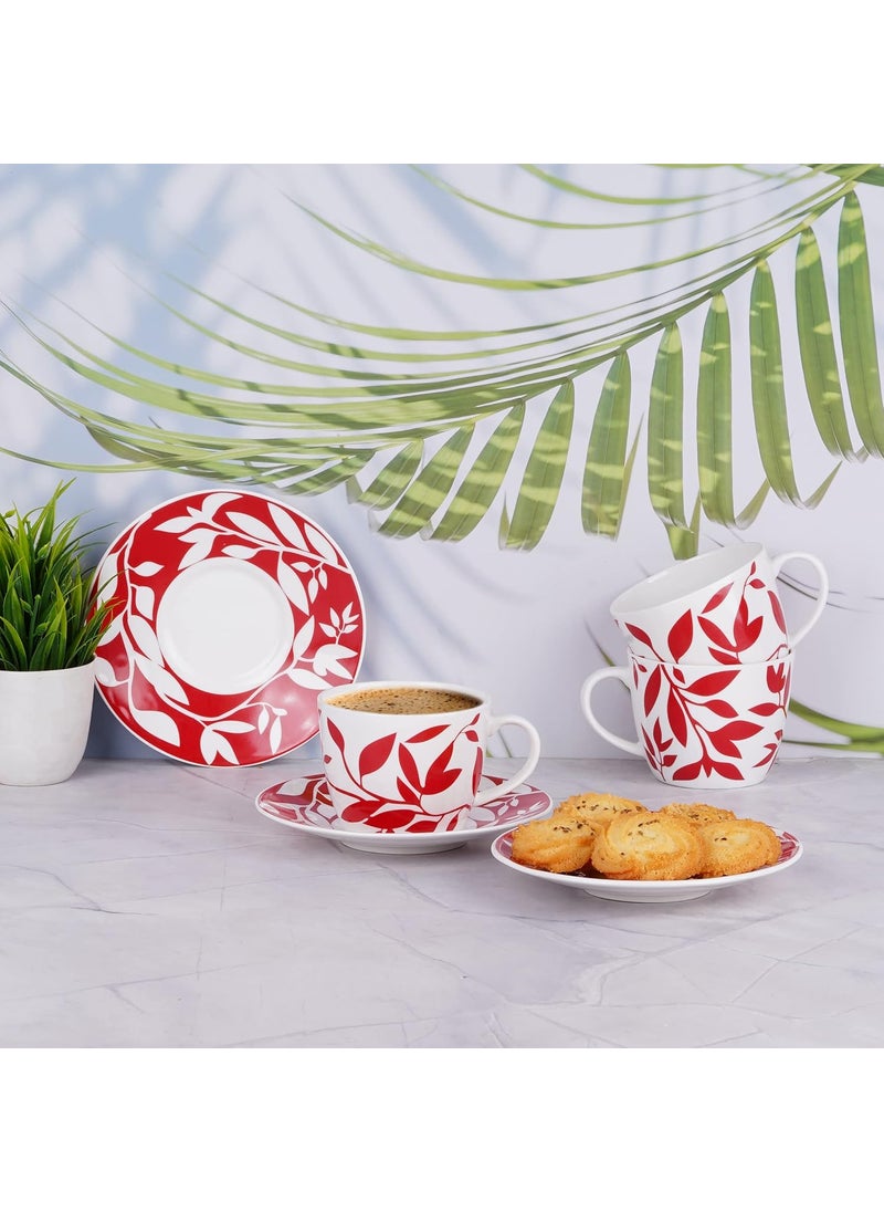 Dandy lines England by DATA Bone China Royal Cups And Saucers In Marrakech 53008 Pack Of 12 200 Ml Multicolor