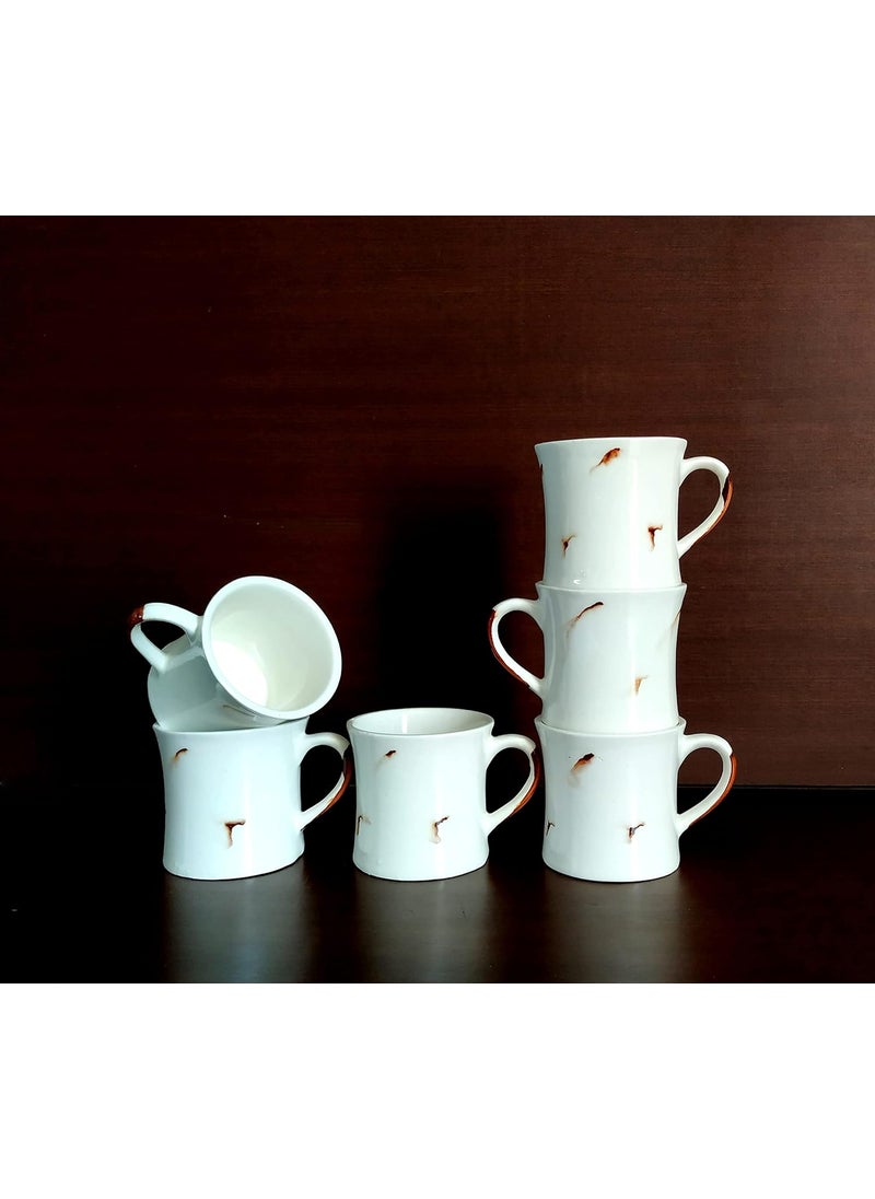 MOODY PANDA Set of 6 Cups Cup Set of 6 Elegant Cloud Series Tea Cups Ceramic