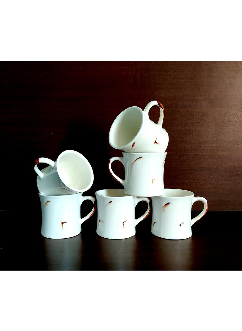 MOODY PANDA Set of 6 Cups Cup Set of 6 Elegant Cloud Series Tea Cups Ceramic