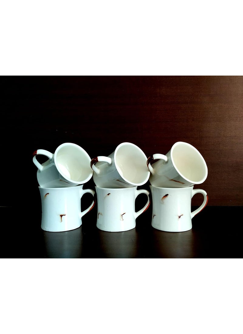 MOODY PANDA Set of 6 Cups Cup Set of 6 Elegant Cloud Series Tea Cups Ceramic