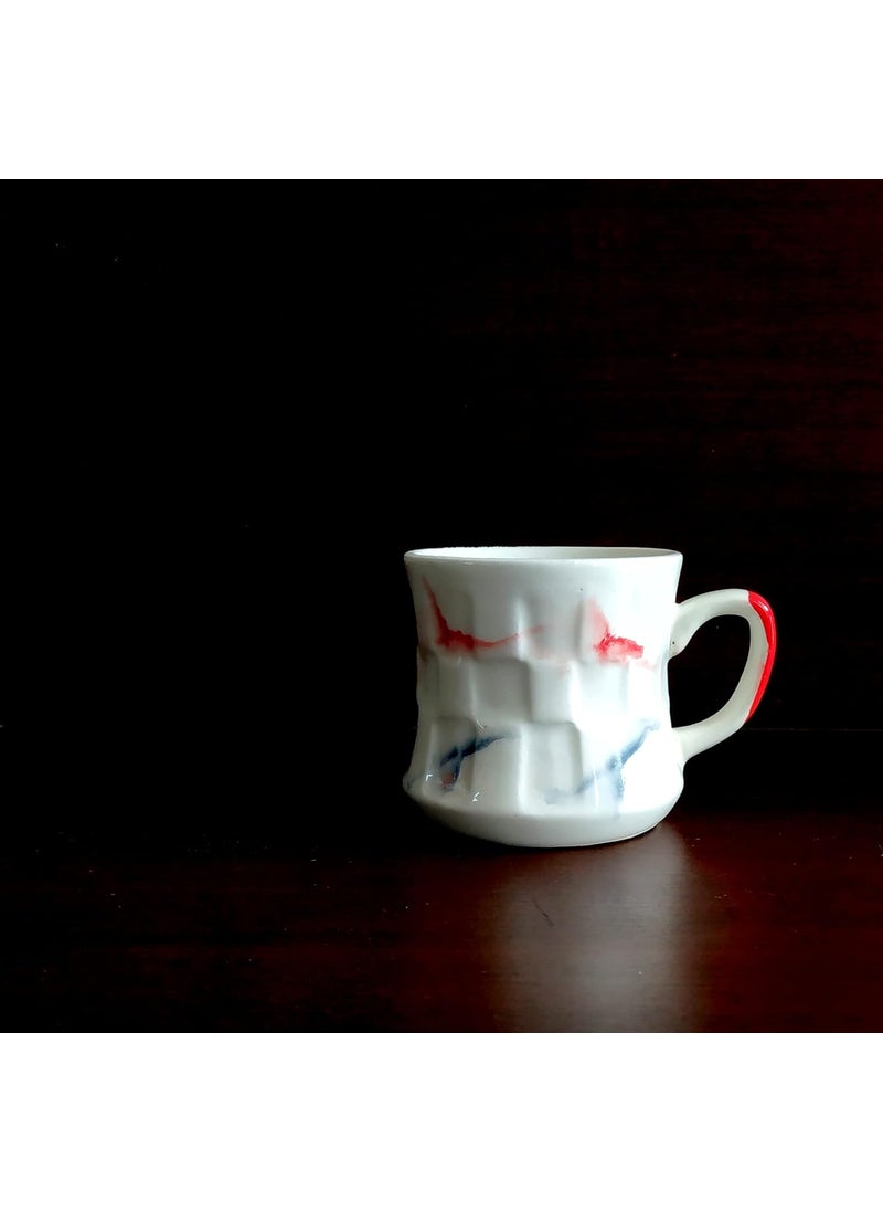 MOODY PANDA Distinguished Cup Set of 6 Cup Set 150 ml Ceramic Tea Cups Multicolor Cups