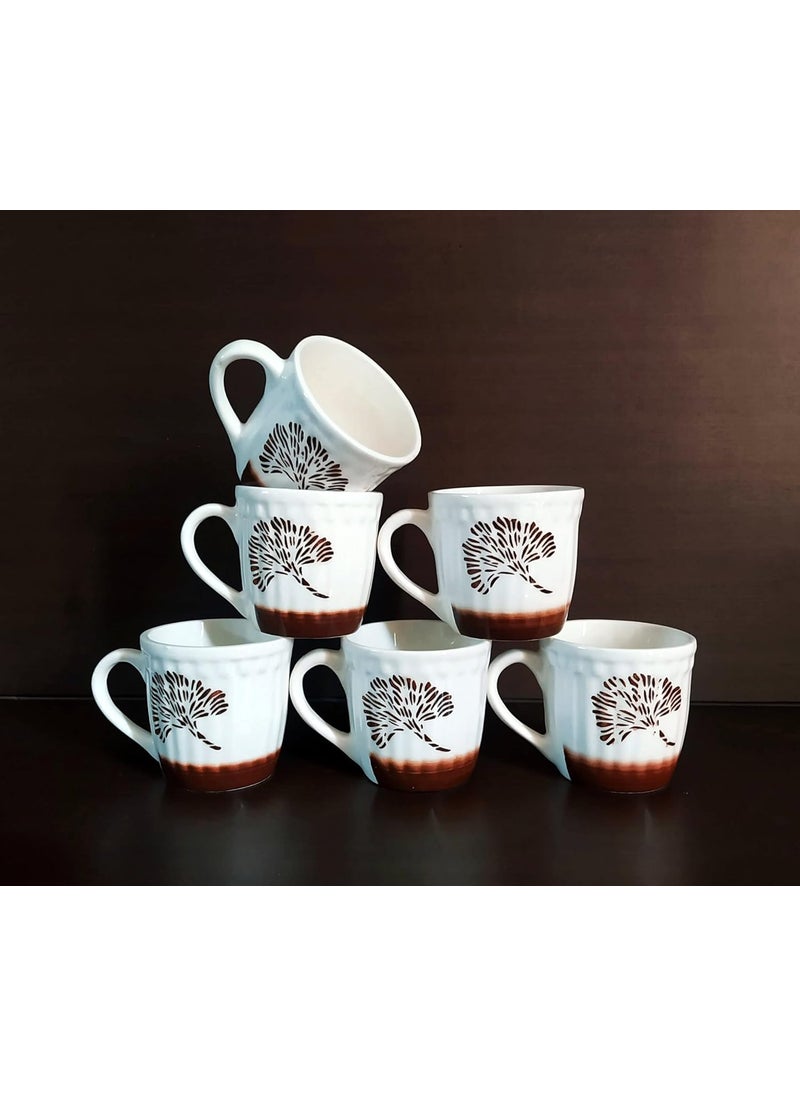 MOODY PANDA TreeBlossom Set of 6 Cups Cup Set of 6 Tea Cups Ceramic