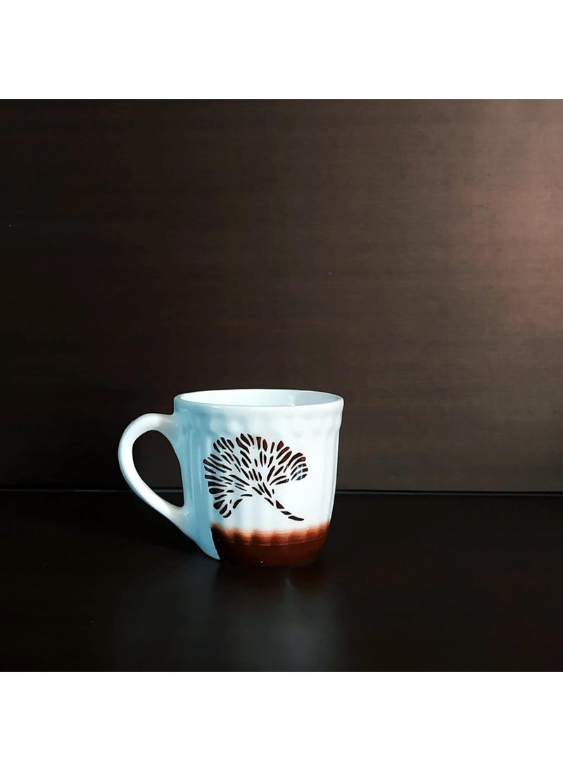 MOODY PANDA TreeBlossom Set of 6 Cups Cup Set of 6 Tea Cups Ceramic
