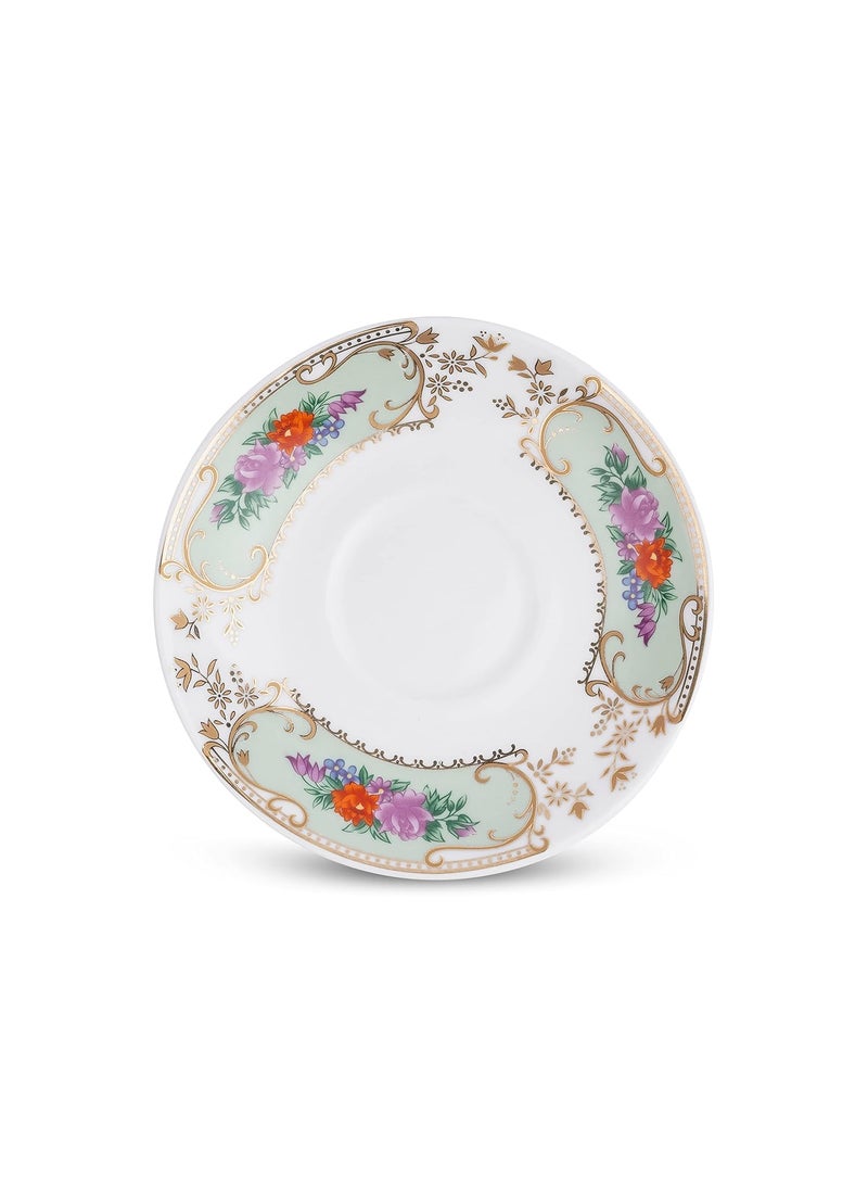 Dandy Lines Rani Cups and Saucers Jaipur Gold 2005 Pack of 12