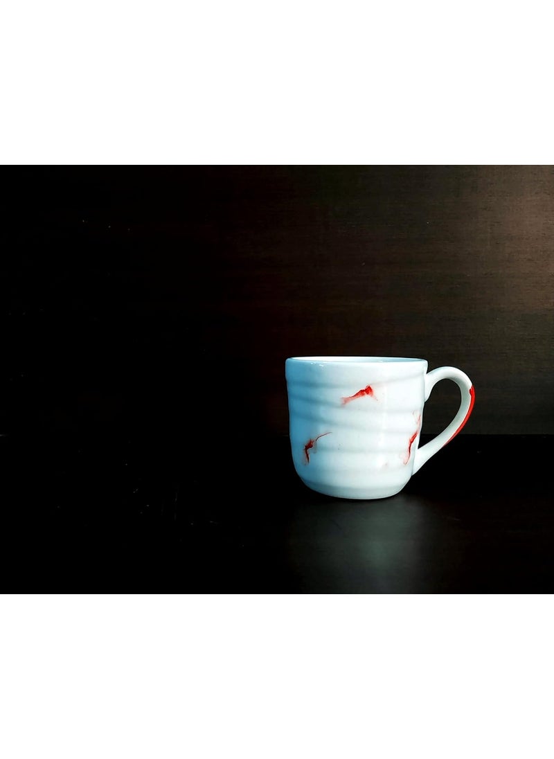MOODY PANDA Cloud Waves Series Set of 6 Cups Cups Set of 6 Tea Cups Ceramic 150 ml
