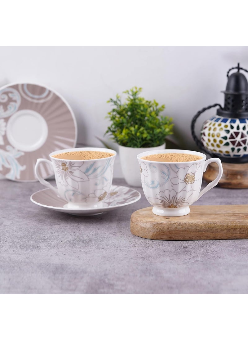 Dandy Lines Classic Jodhpur Design Cups and Saucers53021 Pack of 12