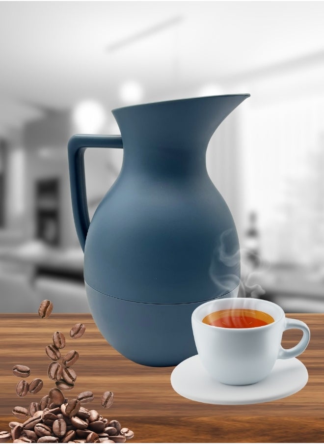 Vacuum Jug Tea Water Coffee 1 Liter Soft Blue