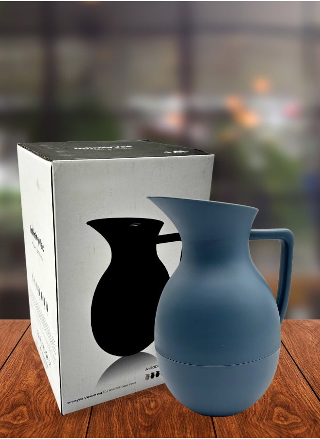 Vacuum Jug Tea Water Coffee 1 Liter Soft Blue