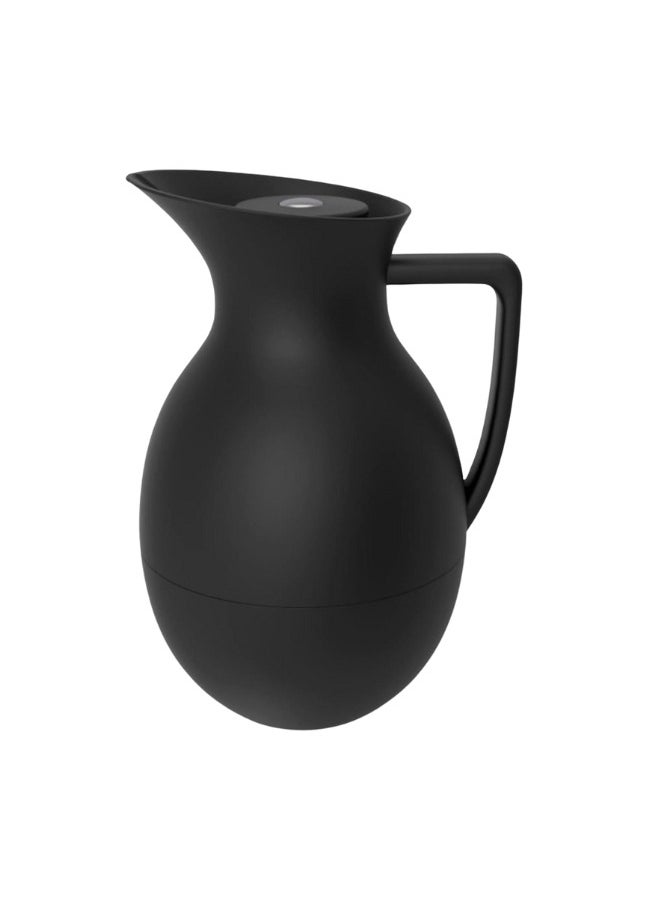 Stylish Vacuum Jug Tea Water Coffee 1 Liter Soft Black