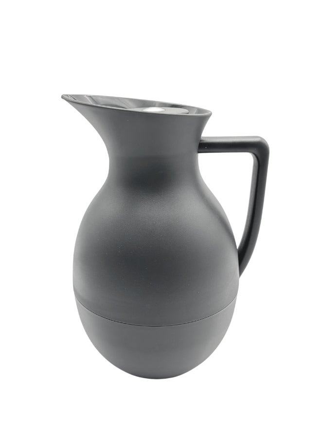 Modern Vacuum Jug Tea Water Coffee for Home Office 1 Liter Grey