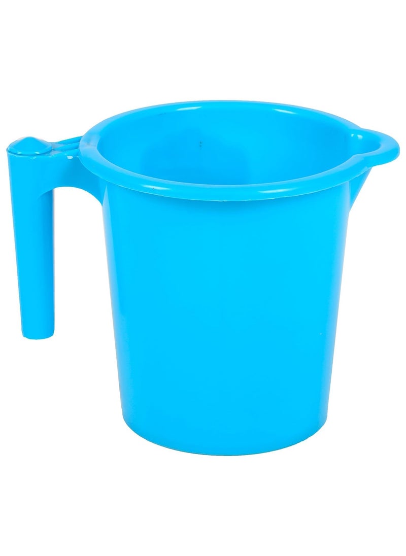Plastic Bucket Mug a Set Bathroom Bucket 18 Liters Mug 1 Liter for Bothroom Set of 2 PCS Multi Colours Avalable