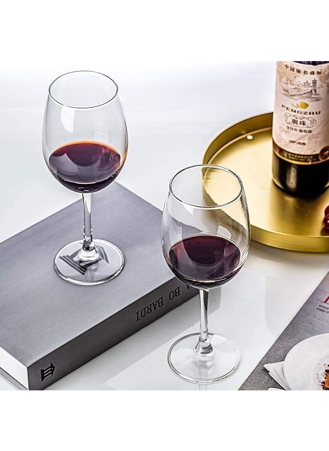 EXOMOON Stylish Curve Wine Glass Brandy Glass 310 ML Set of 2 Elegant Bar Glassware for Champagne Glass Water Juice Beer Cocktails and Mixed Drinks Glass Unique Long Champ Glass