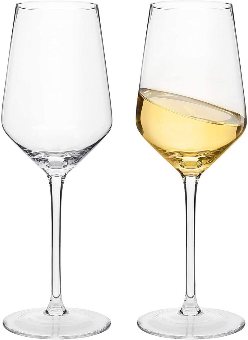 SKDBPM Italian Style 340ml Red Wine Glasses Set of 2 Premium Crystal Clear Lead Free and Shatter Resistant Wine Glass Perfect for Home Bars Pack of 2