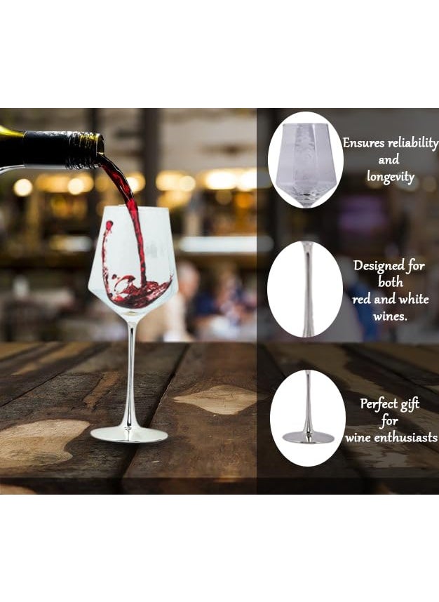 BELIRAM Elegance White Wine Glasses Set of 2 Long Stem Wine Glasses Set for Party Wedding and Home Durable Glassware Barware Bar Tools
