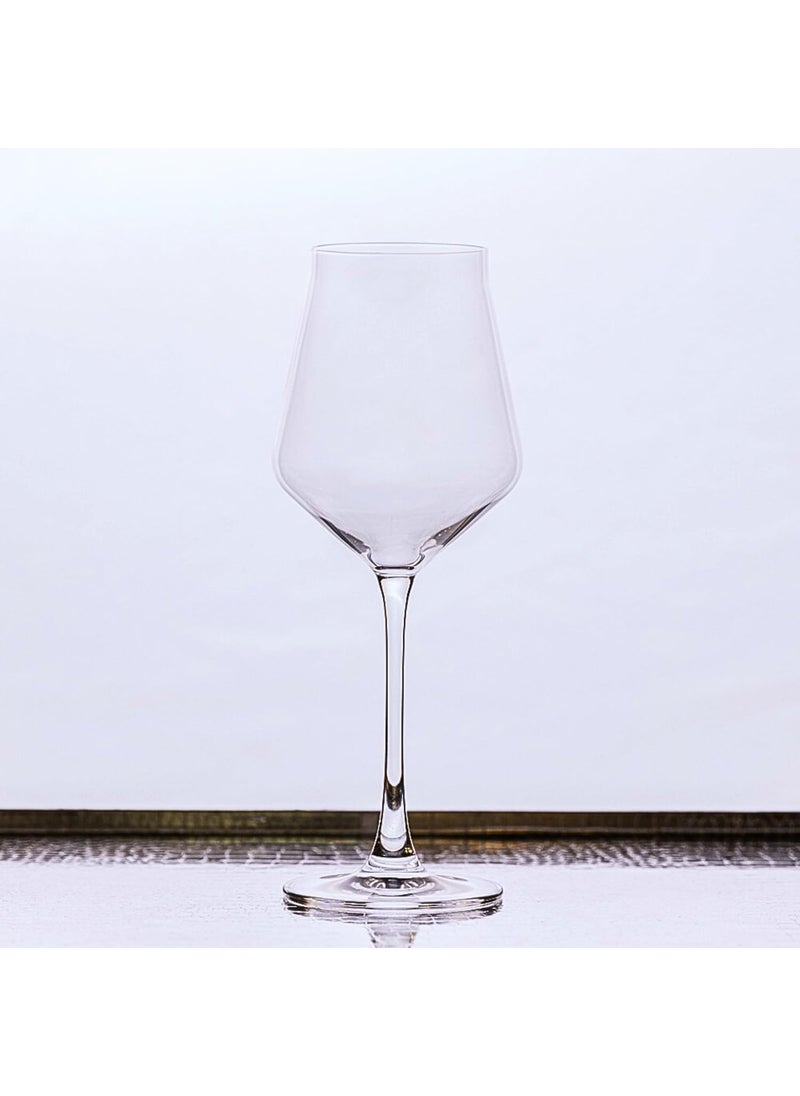 Signature Home Dcor Studio Set of 6 Pure Czech Crystal Alca Clear White Wine Glasses 310 ML