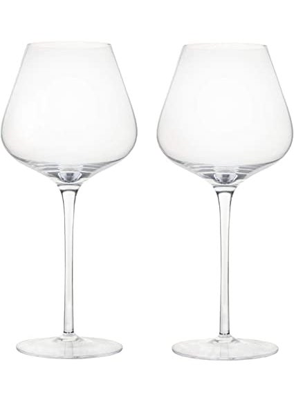 PrimeWorld Handblown Large Wine Glass500ml Set of 6pieces Crystal Clear Lead Free red White Wine Glass Scotch Glass Champagne Glass Cocktail Glass Perfect for Home Bars and Anniversary Parties